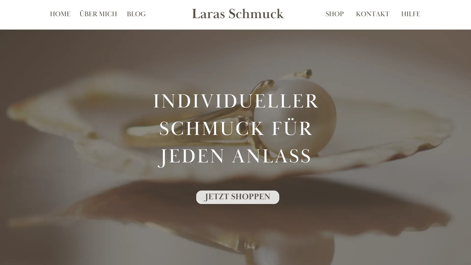 Laras Schmuck Landing Page